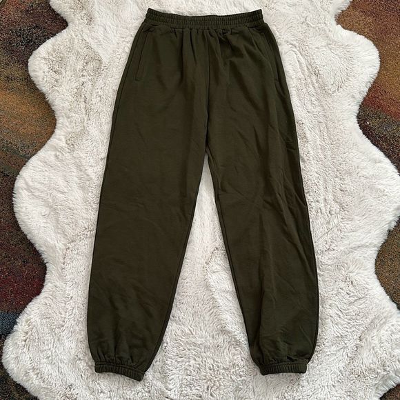 Naked Wardrobe NWOT Jogger Olive Green Size L - Picture 2 of 5